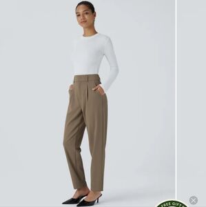 HALARA Tan Trousers Effortless Style